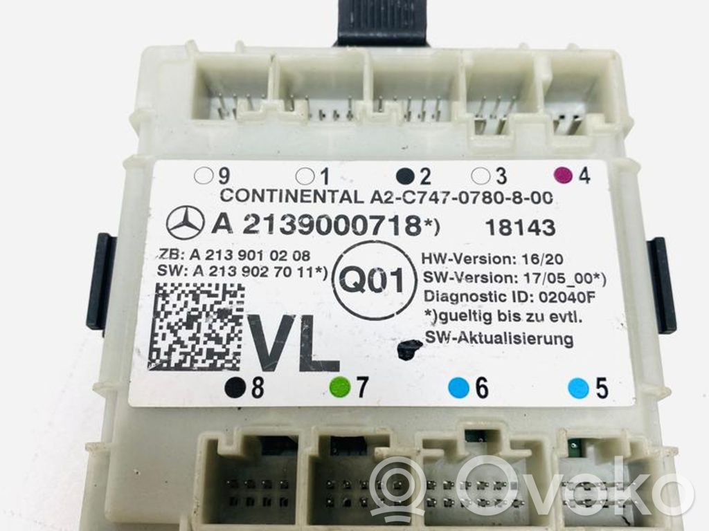 Mercedes-Benz E W213 Door control unit/module 