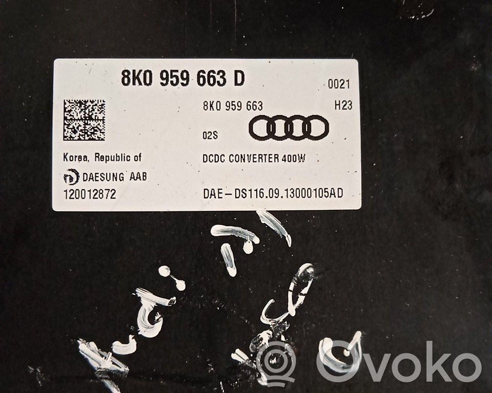 Otras unidades de control/módulos   8K0959663D