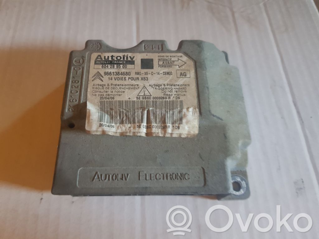 Citroen C6 Airbag control unit/module 