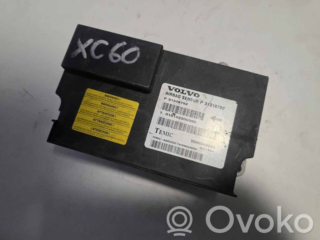 Volvo XC60 Sterownik / Moduł Airbag 