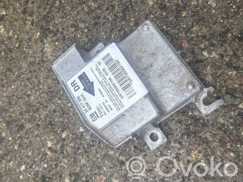 Opel Corsa C Airbag control unit/module 