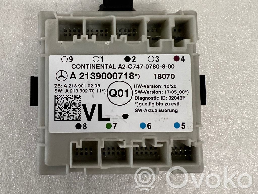 Door control unit/module   A2139000718,A2139010208