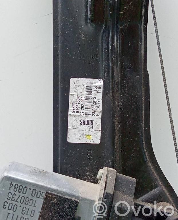Front door window regulator with motor   51957504