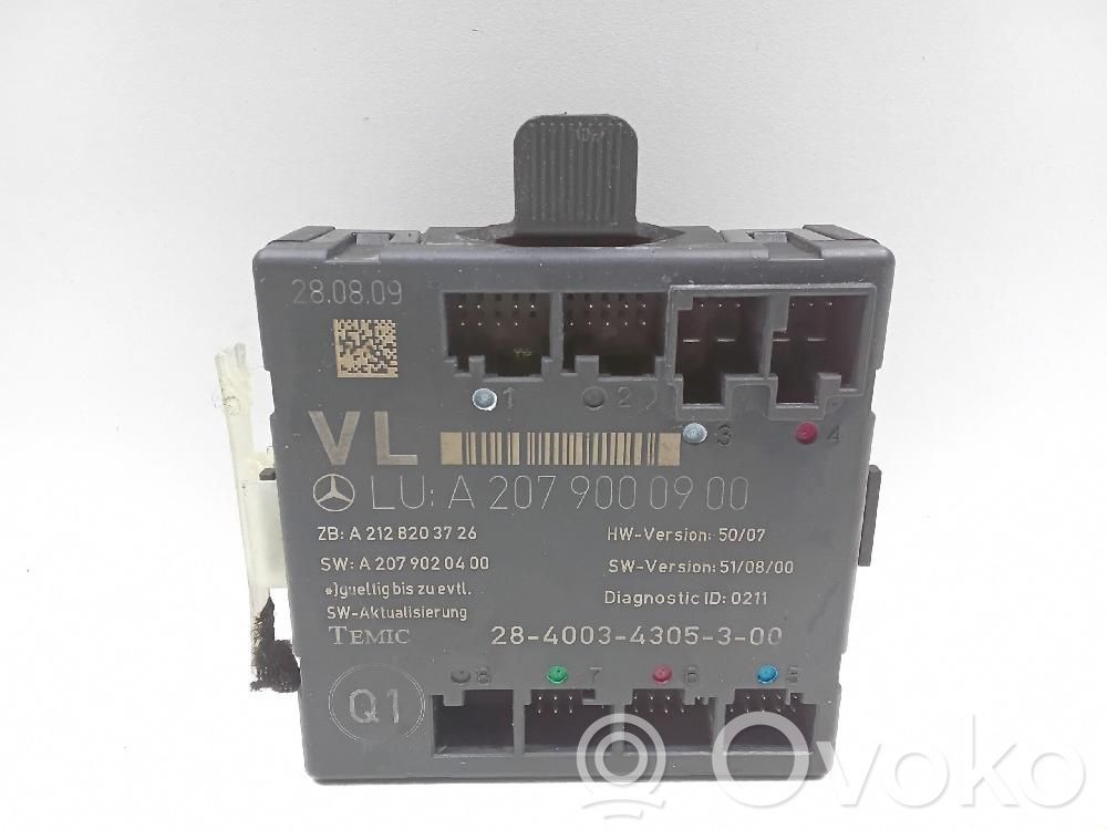 Mercedes-Benz E W212 Alte unități/module de control 