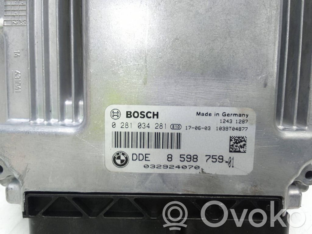 BMW 1 F20 F21 Moottorin ohjainlaite/moduuli