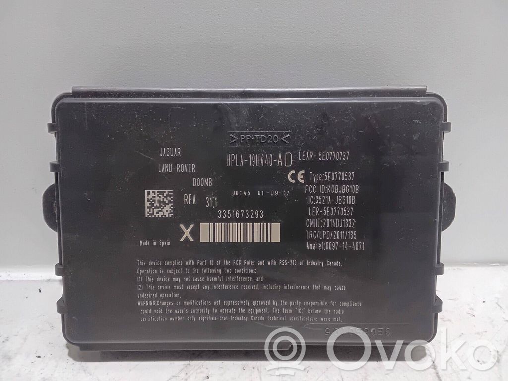Jaguar XE Sonstige Steuergeräte / Module 