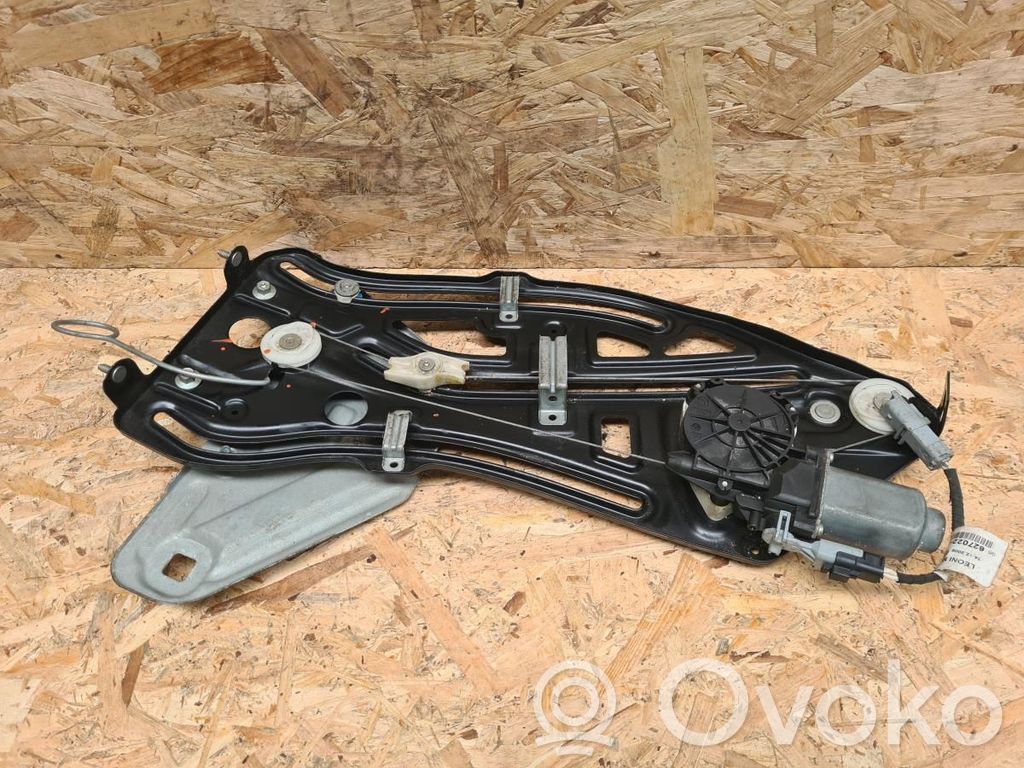Peugeot 207 Mechanizm podnoszenia szyby tylnej bez silnika 