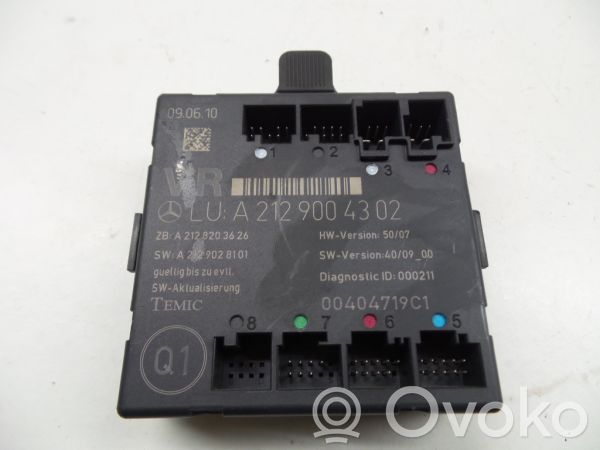 Centralina/modulo portiere   A2129004302,00404719C1,A2128203626,A2129028101