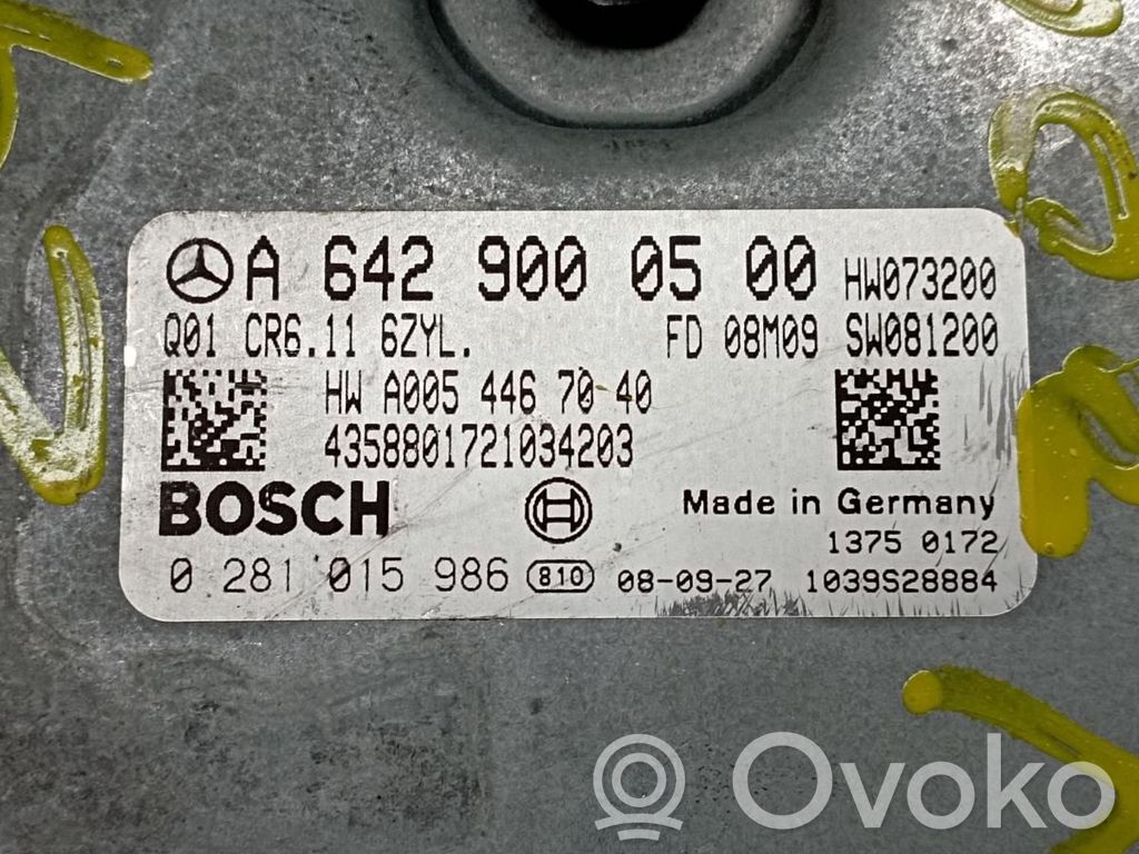 Engine control unit/module   A6429000500,0281015986,A0054467040