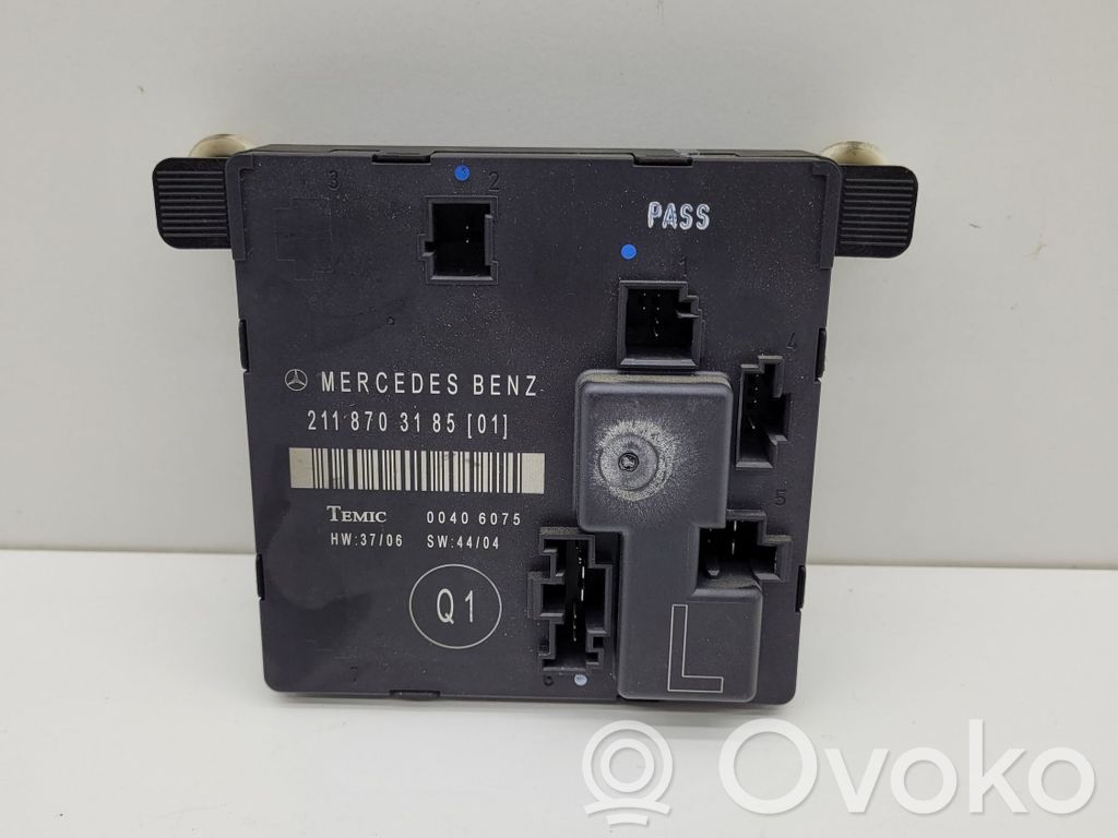 Mercedes-Benz E W211 Unité de commande module de porte 
