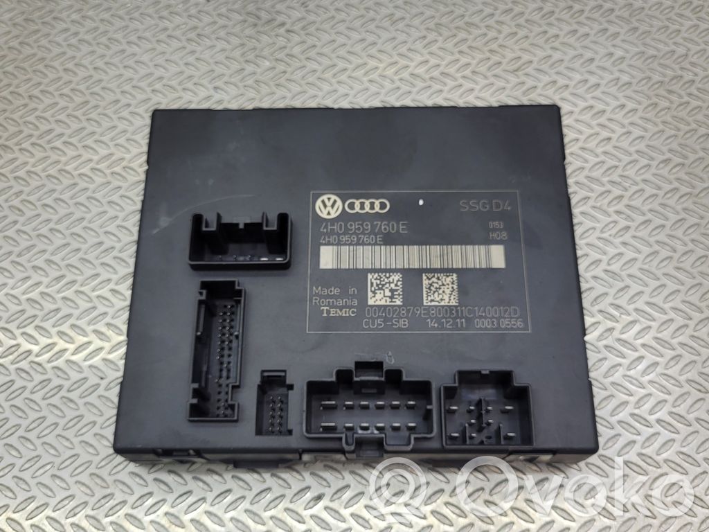 Audi A8 S8 D4 4H Seat control module 