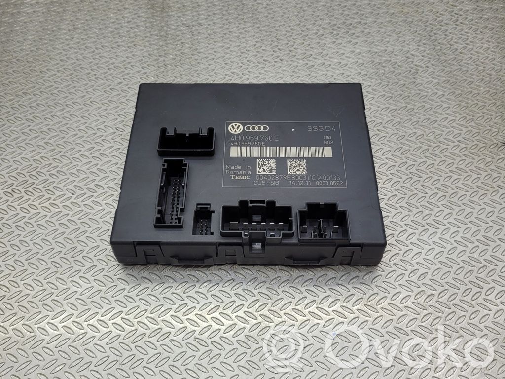Audi A8 S8 D4 4H Seat control module 