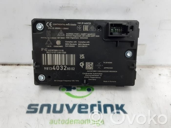 Peugeot 3008 II Modul încărcare wireless 