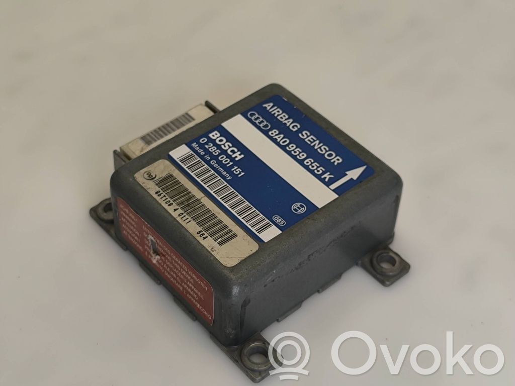 Unidad de control/módulo del Airbag   8A0959655K,0285001151,95T10940111
