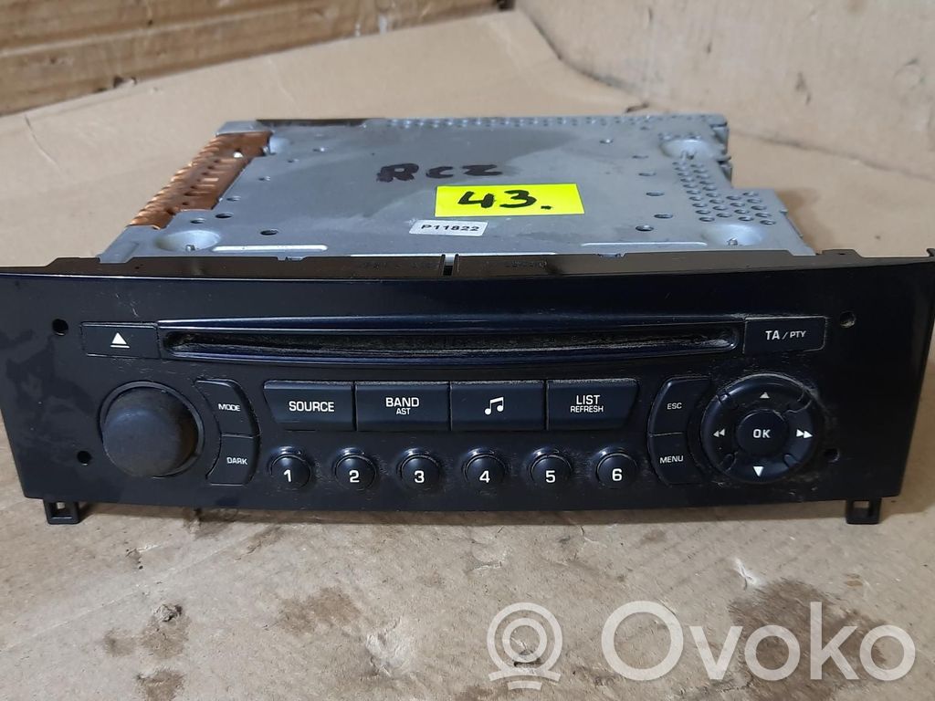 Peugeot RCZ Panel / Radioodtwarzacz CD/DVD/GPS 