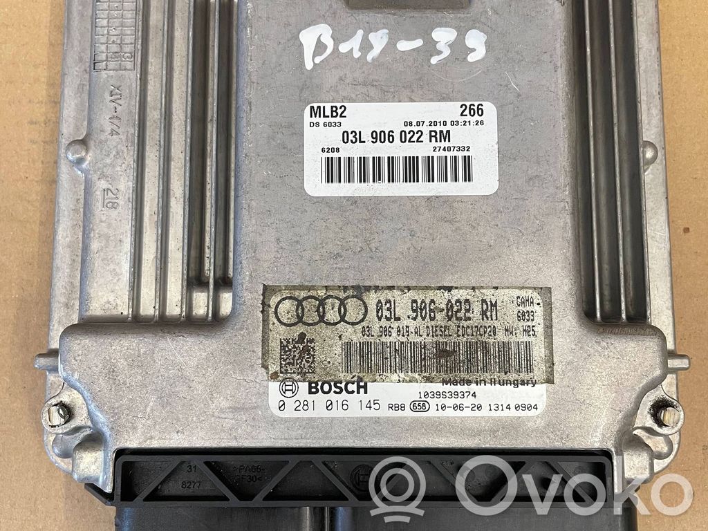 Engine control unit/module   0281016145,03L906022RM,03L906019AL