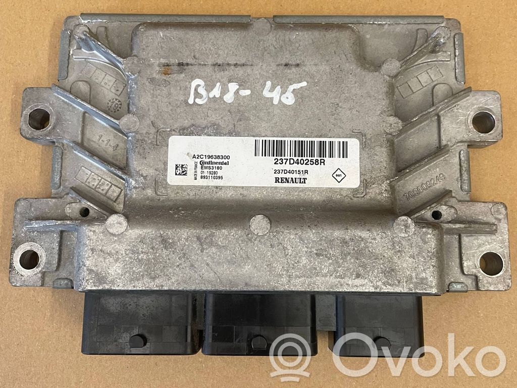 Renault Kangoo II Engine control unit/module 
