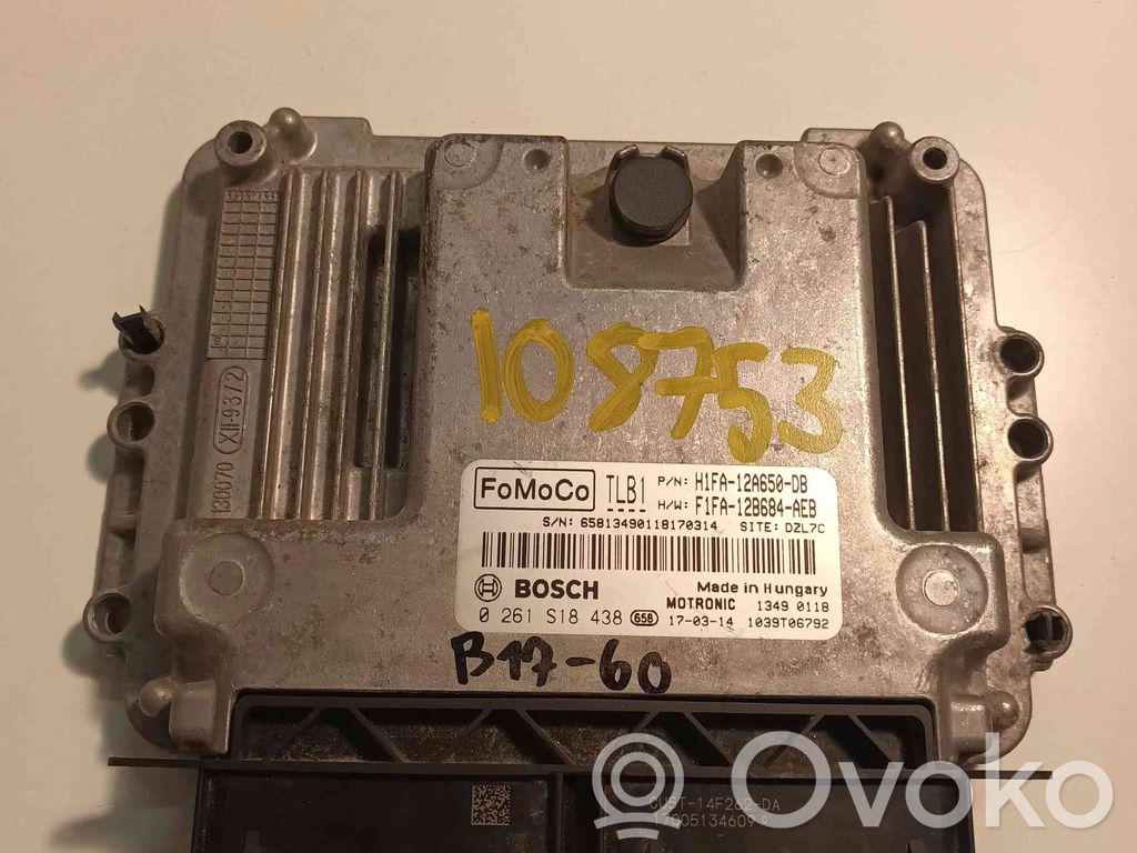 Engine control unit/module   H1FA12A650DB,0261S18438,F1FA12B684AEB