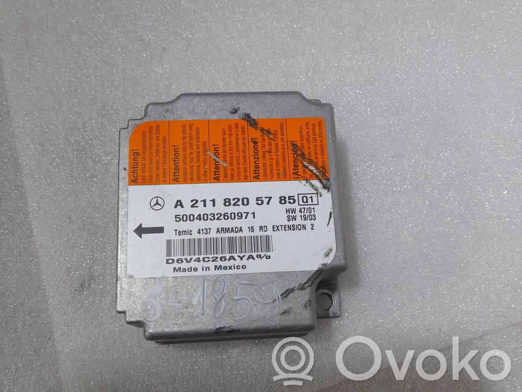 Mercedes-Benz E W211 Airbag control unit/module 