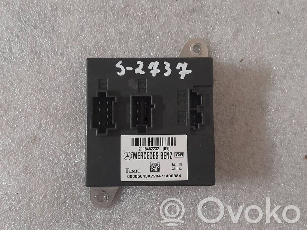Mercedes-Benz E W211 Comfort/convenience module 