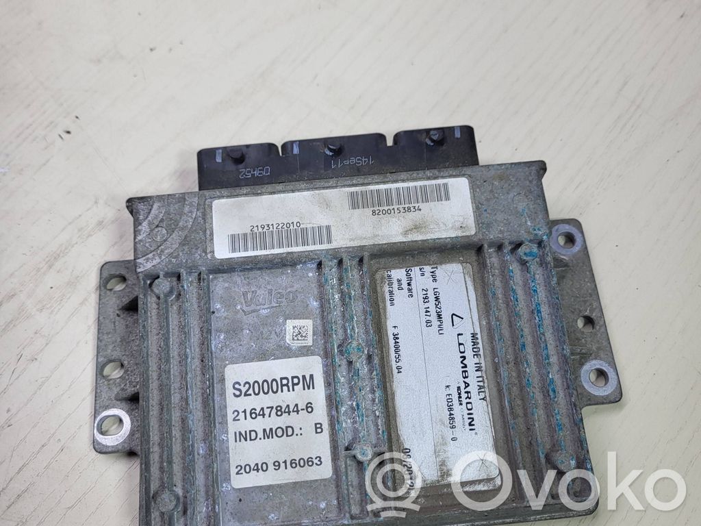 Engine control unit/module   8200153834,2040916063,S2000RPM,216478446