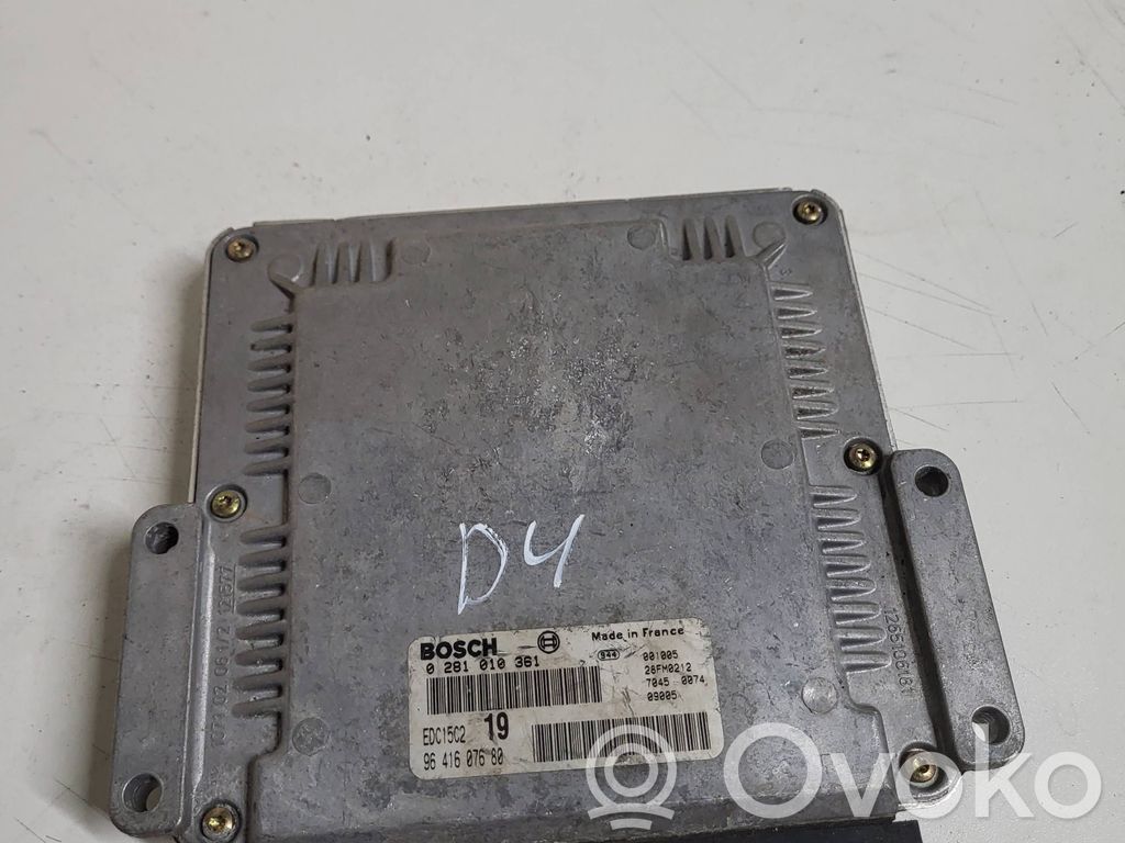 Peugeot 206 Engine control unit/module 
