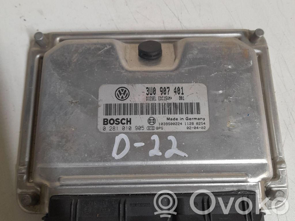 Skoda Superb B5 (3U) Engine control unit/module 