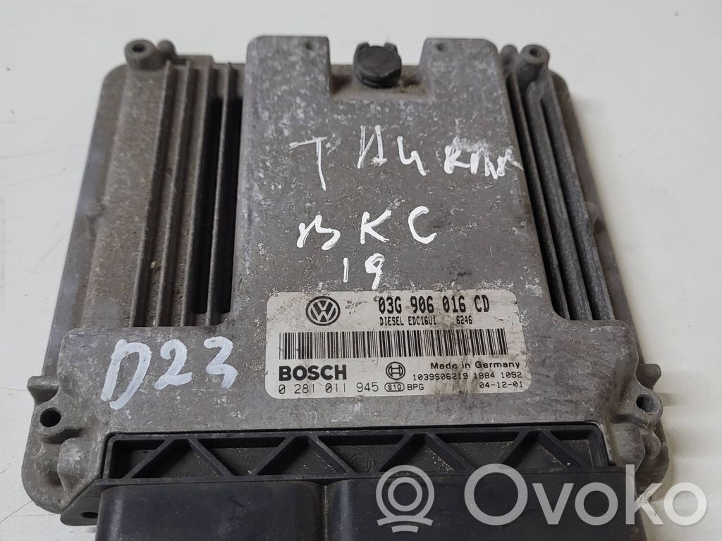 Engine control unit/module   03G906016CD,1039S06219,1011945