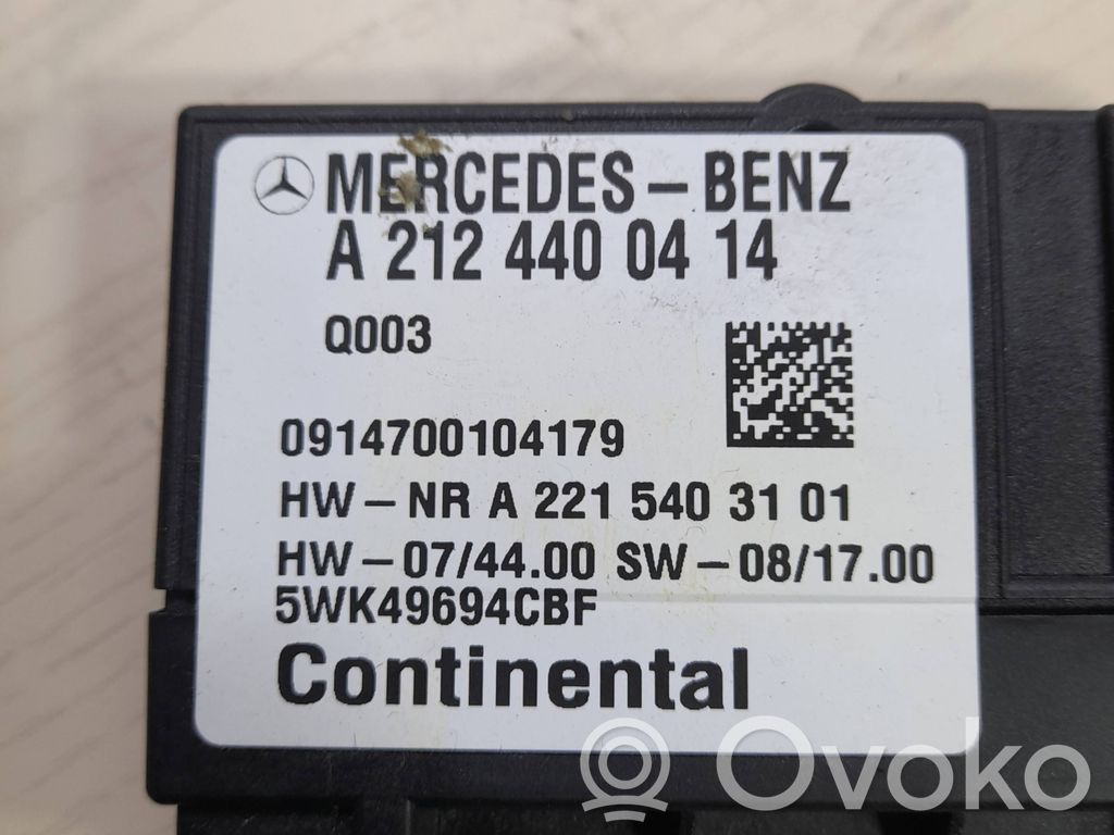 Mercedes-Benz E W212 Sterownik / Moduł pompy wtryskowej 