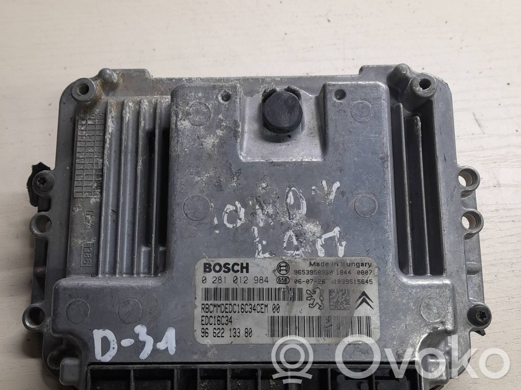 Peugeot 508 Engine control unit/module 