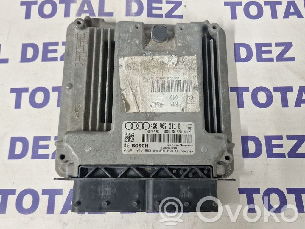 Audi A6 C7 Sterownik / Moduł ECU 