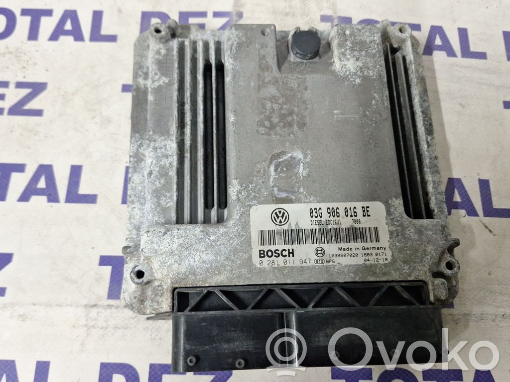 Engine control unit/module   03G906016BE,0281011947,1039S07020