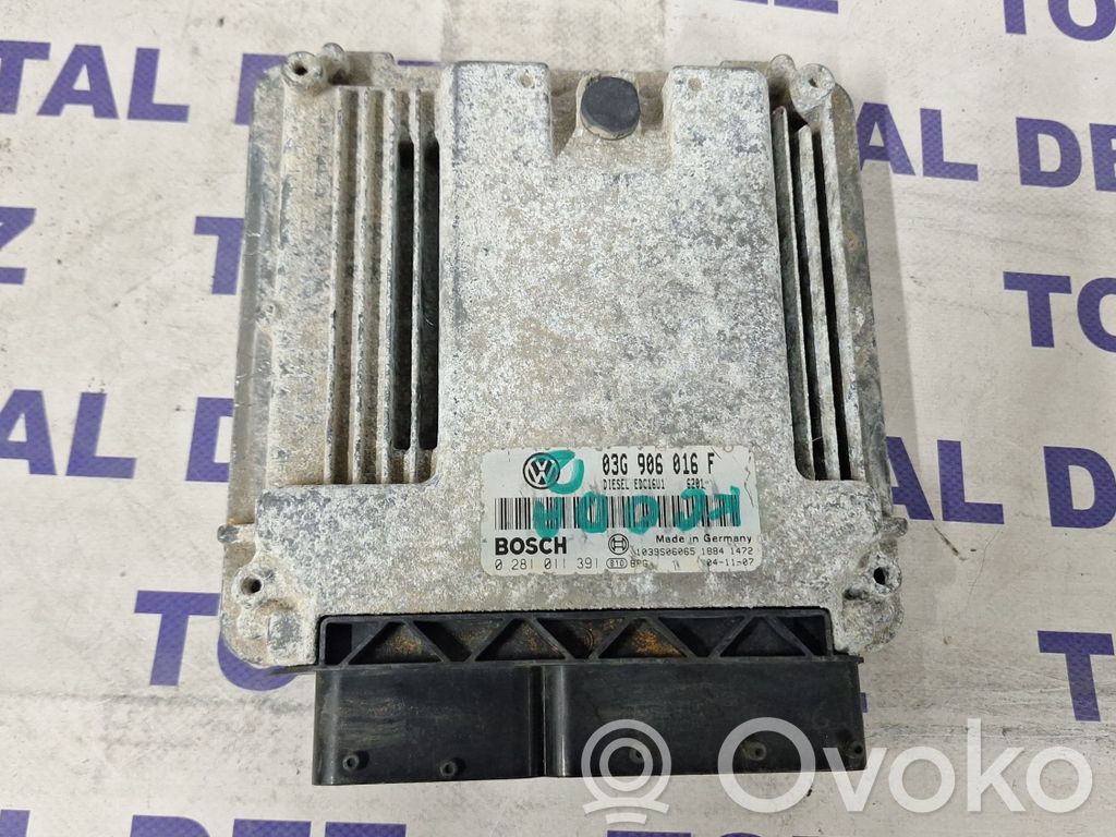 Engine control unit/module   03G906016F,0281011391