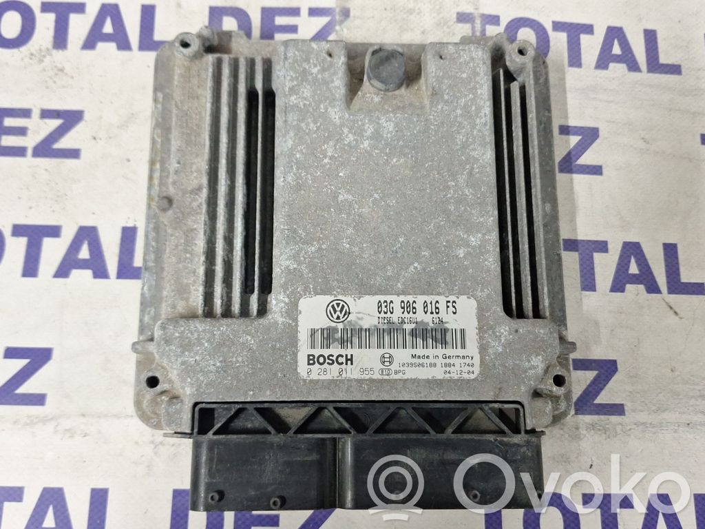 Engine control unit/module   03G906016FS,0281011955,1039S06188
