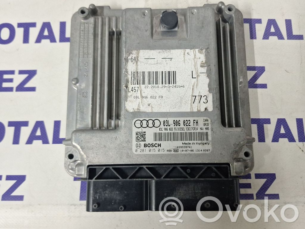 Engine control unit/module   03L906022FG,03L906022FH,0281015015