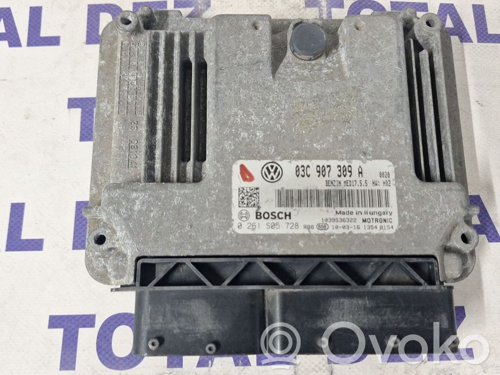Engine control unit/module   03C907309A,0261S05728,1039S36322