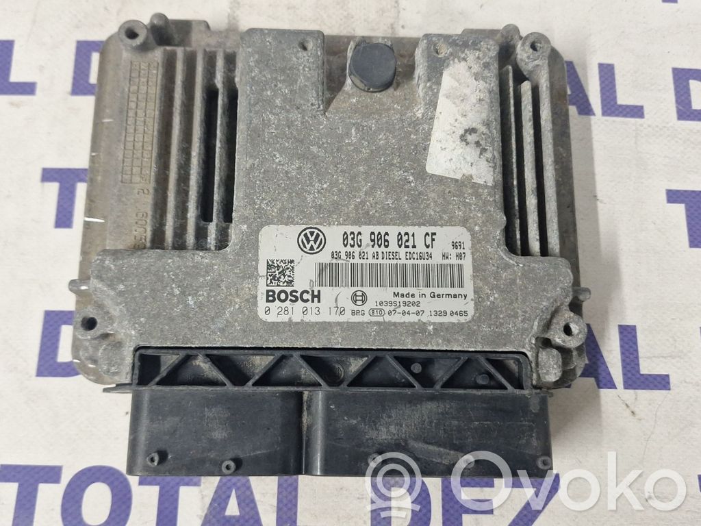 Engine control unit/module   03G906021AB,03G906021CF,0281013170