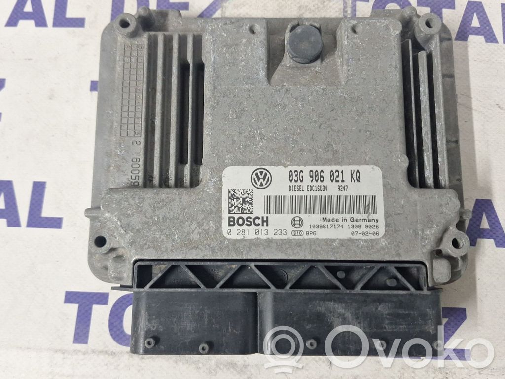 Engine control unit/module   03G906021KQ,0281013233,1039S17174