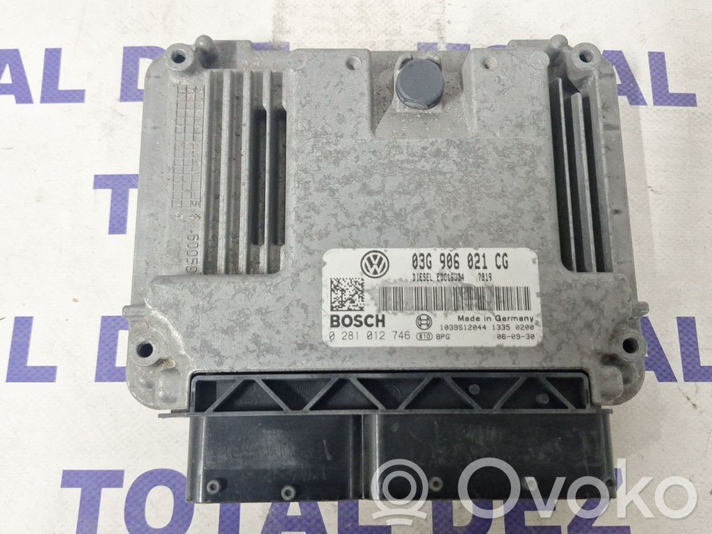 Engine control unit/module   03G906021CG,0281012746,1039S12044