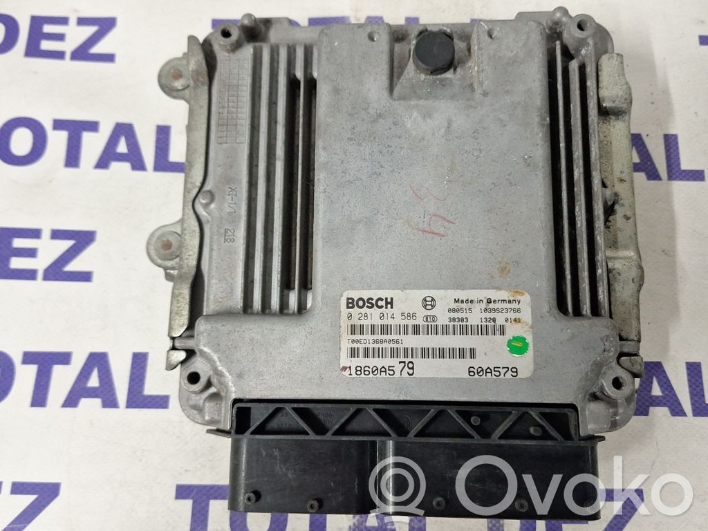 Engine control unit/module   0281014586,1860A579,1039S23766