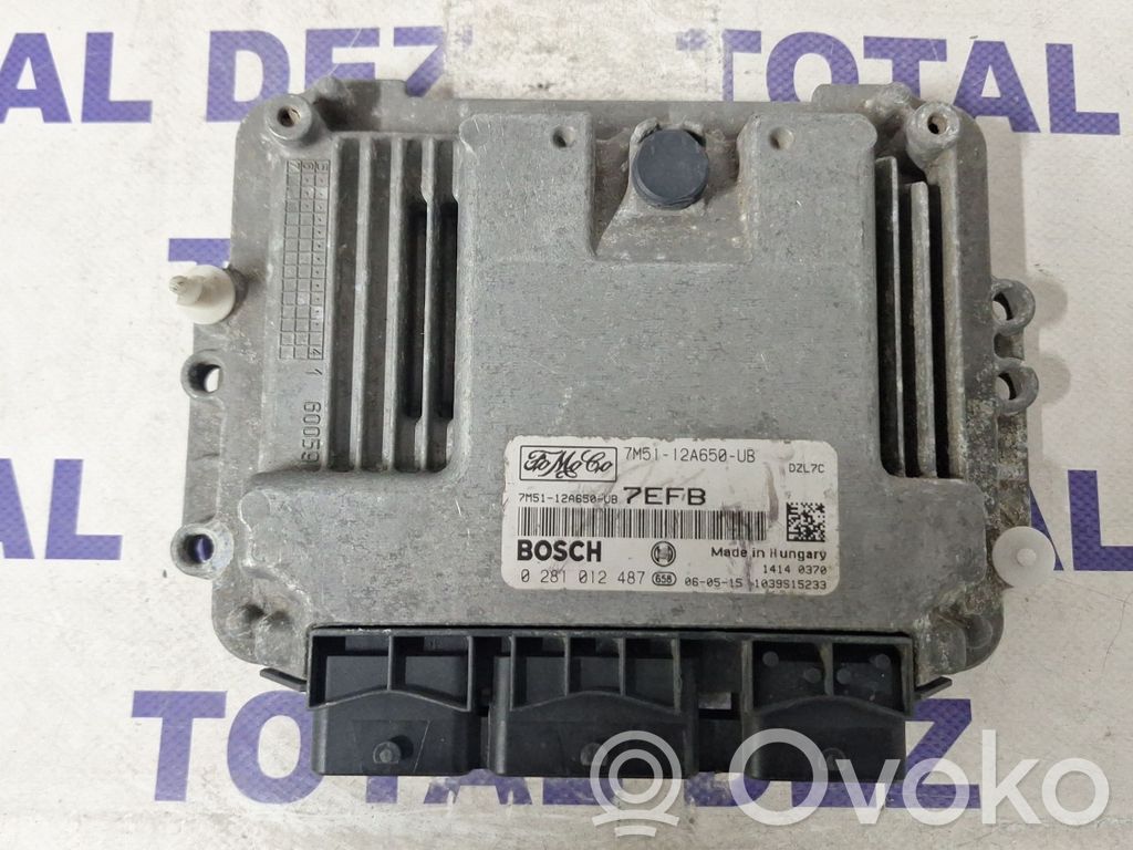 Engine control unit/module   0281012487,7M5112A650UB,7M5112A650DB