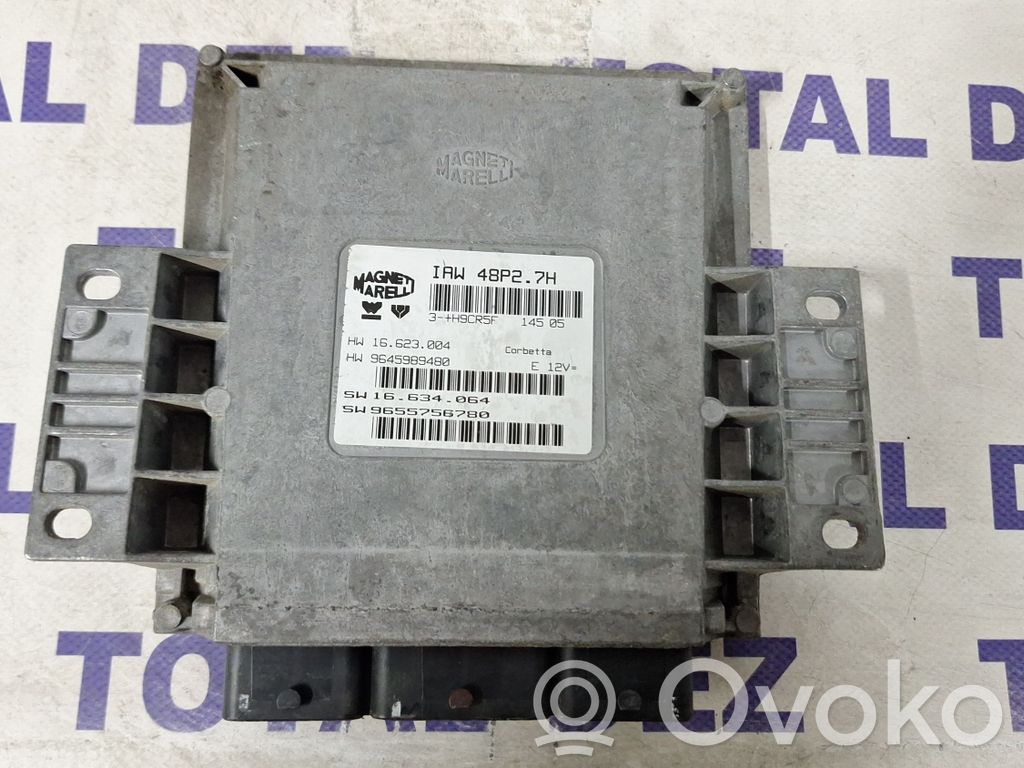 Engine control unit/module   9645989480,16623004,IAW48P27H,9655756780