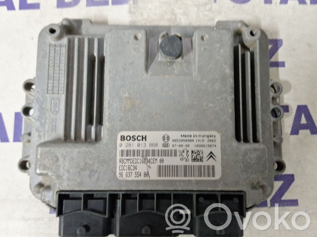 Engine control unit/module   9653958980,9663755480,0281013868