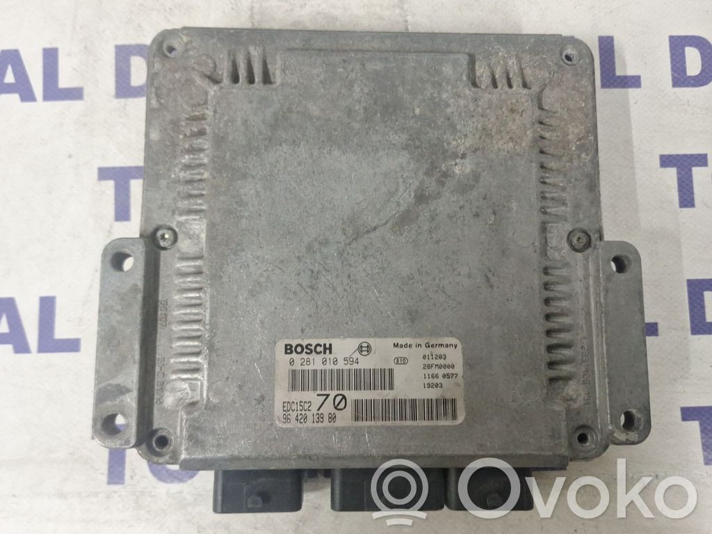 Engine control unit/module   EDC15C2,9642013980,0281010594