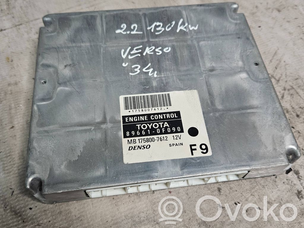 Toyota Avensis T250 Engine control unit/module 