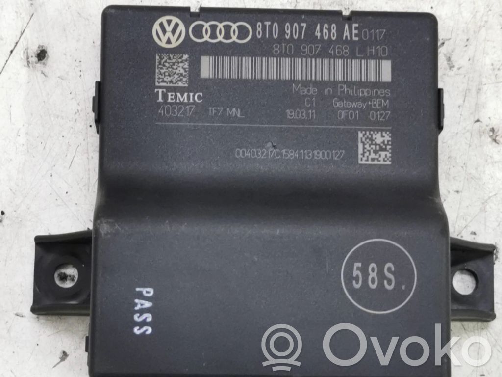 Audi A4 S4 B8 8K Módulo de control Gateway 