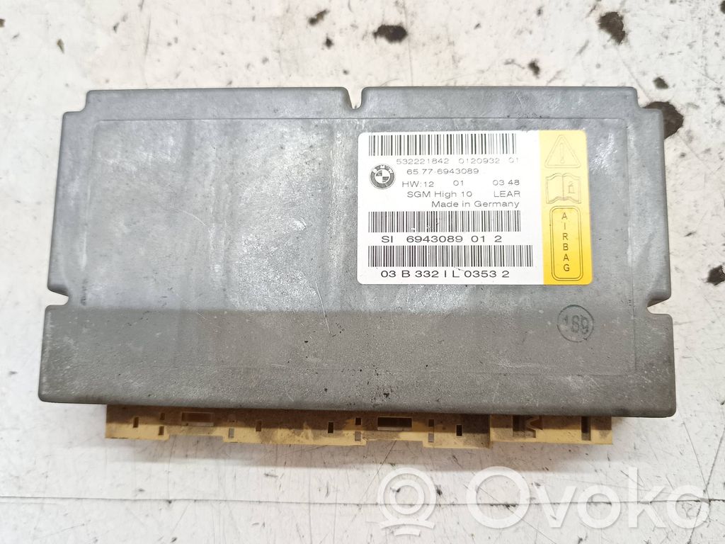 BMW 6 E63 E64 Airbag control unit/module 