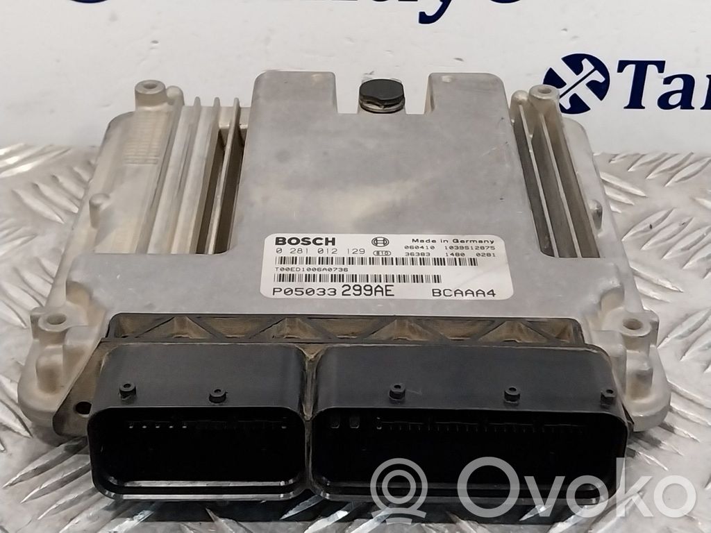 Moottorin ohjainlaite/moduuli   0281012129,1039S12875,P05033299AE