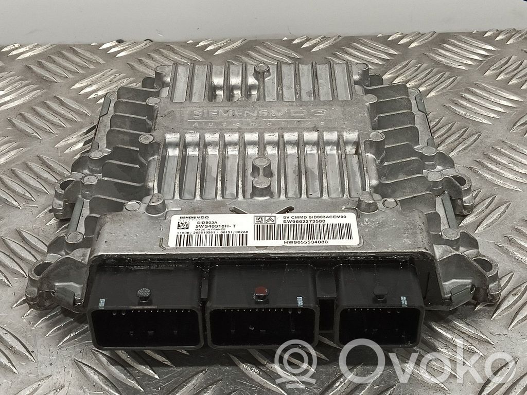 Unidad de control/módulo del motor   5WS40318HT,HW9655534080,SW9662273580