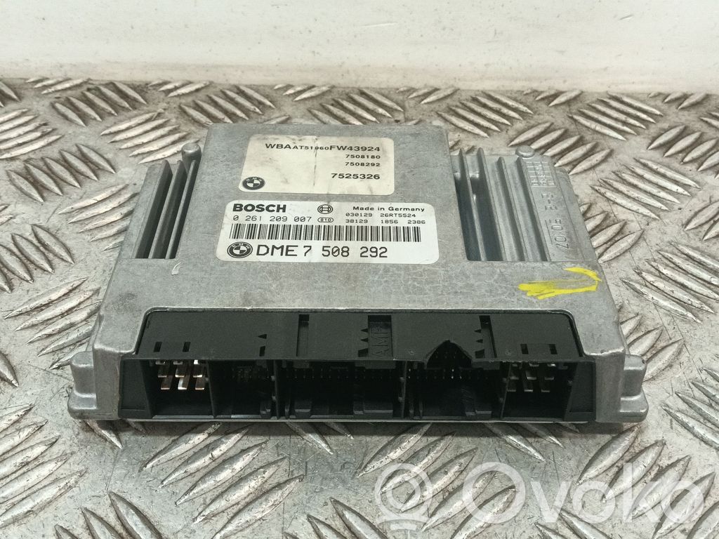 Engine control unit/module   7525326,DME7508292,0261209007